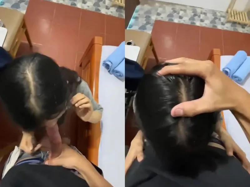 Xin má qua nhà bạn học thêm, nữ sinh c3 bị người yêu xả tinh trùng vào mồm